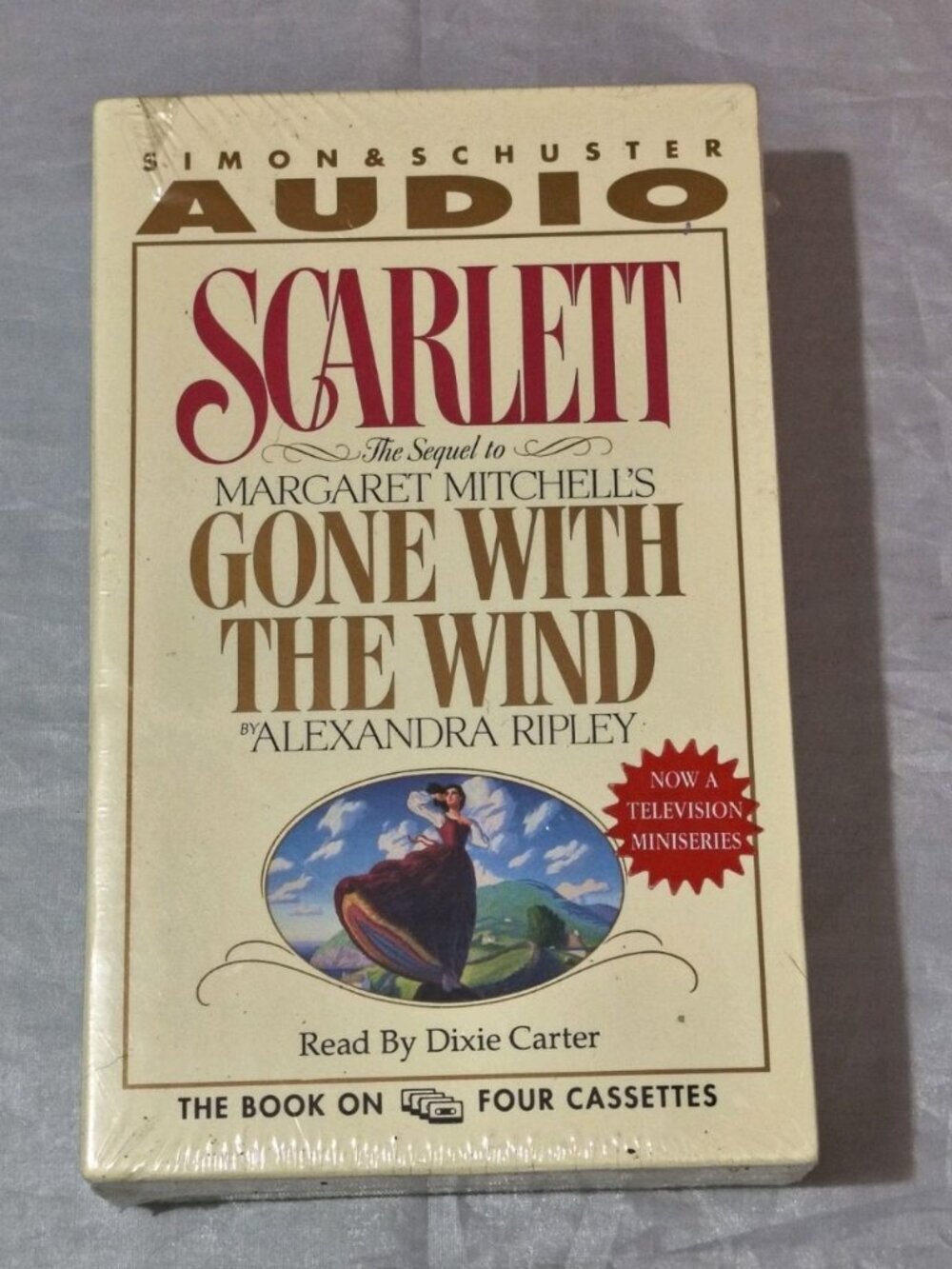 SCARLETT Sequel to Gone with the Wind Alexandra Ripley AudioBook 4 Cassettes New